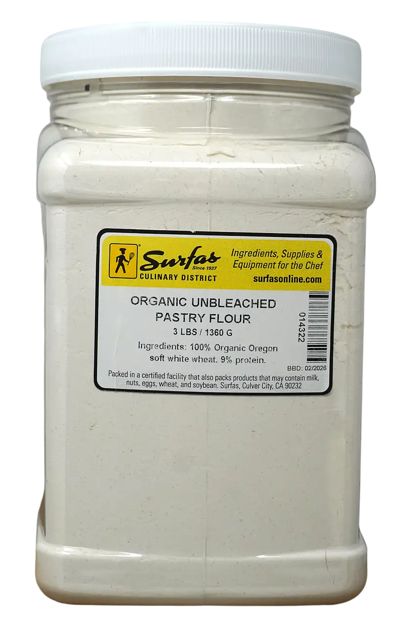 Unbleached Organic Pastry Flour 3lbs
