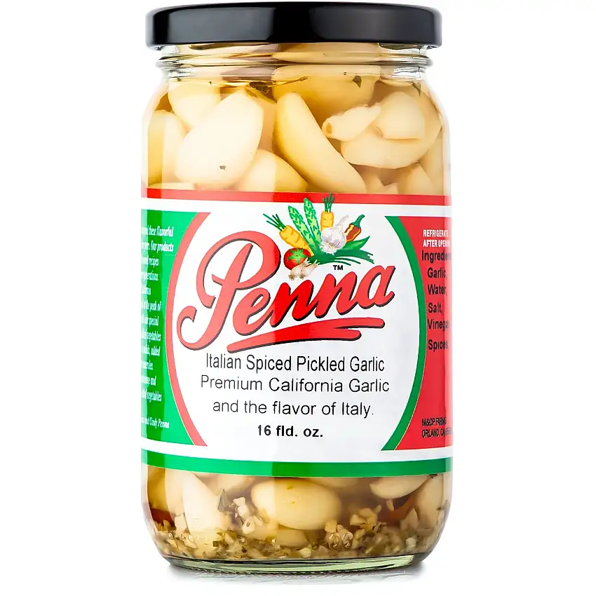 Penna Italian Spiced Pickled Garlic 16 fl oz