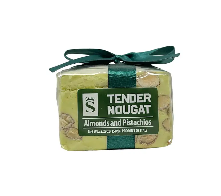 Seasonal Almond & Pistachio Torrone Cube 150g