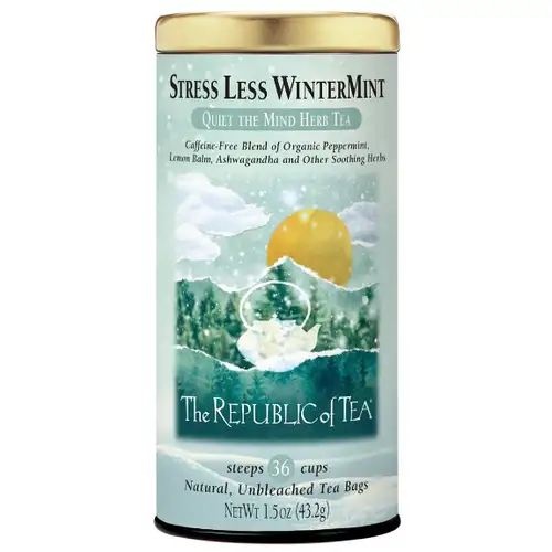 Republic Stress Less WinterMint Herb Tea 36ct.