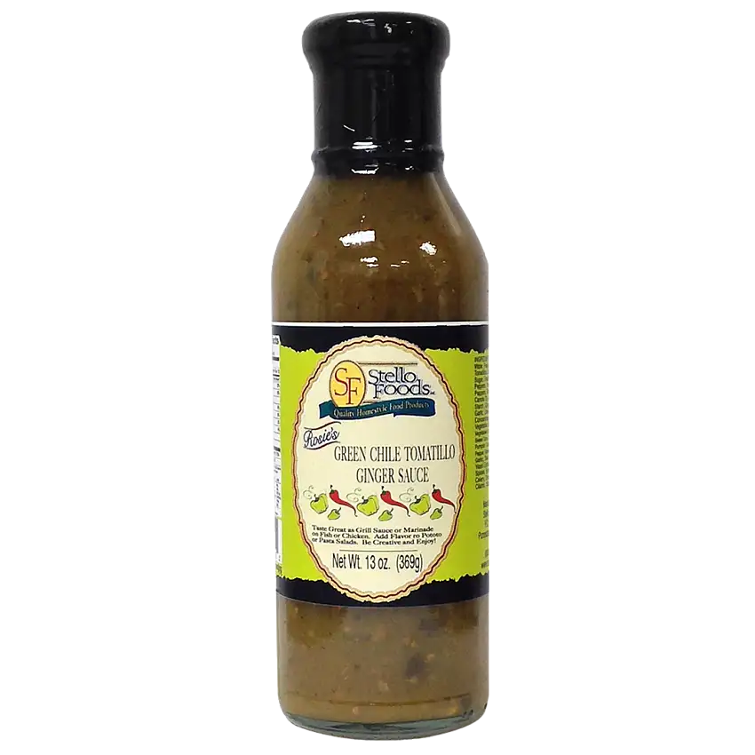 Stello Foods - Rosie's Green Chile Tomatillo Ginger Sauce 13 oz