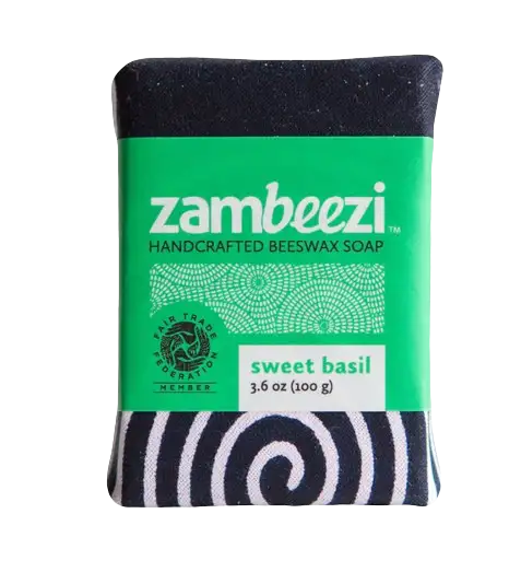 Zambeezi Sweet Basil Soap Bar - 3.6 OZ 6 Pack