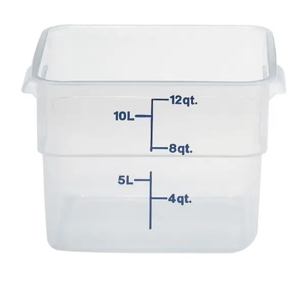 Cambro Food Sq Translucent 12QT