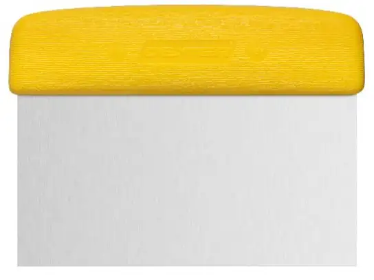 Dough Scraper 6x3 Sani-Safe Yellow
