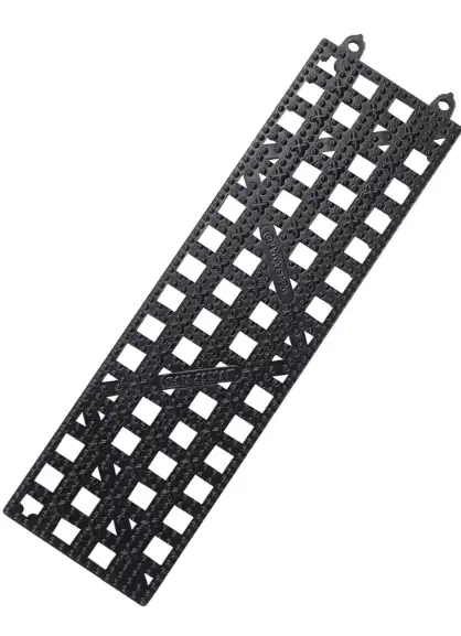 Bar Mat Strip 3-1/2 x 12 Black