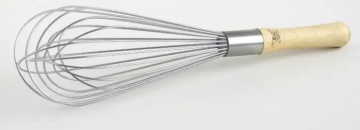 Wood Handle Balloon Whisk 10in