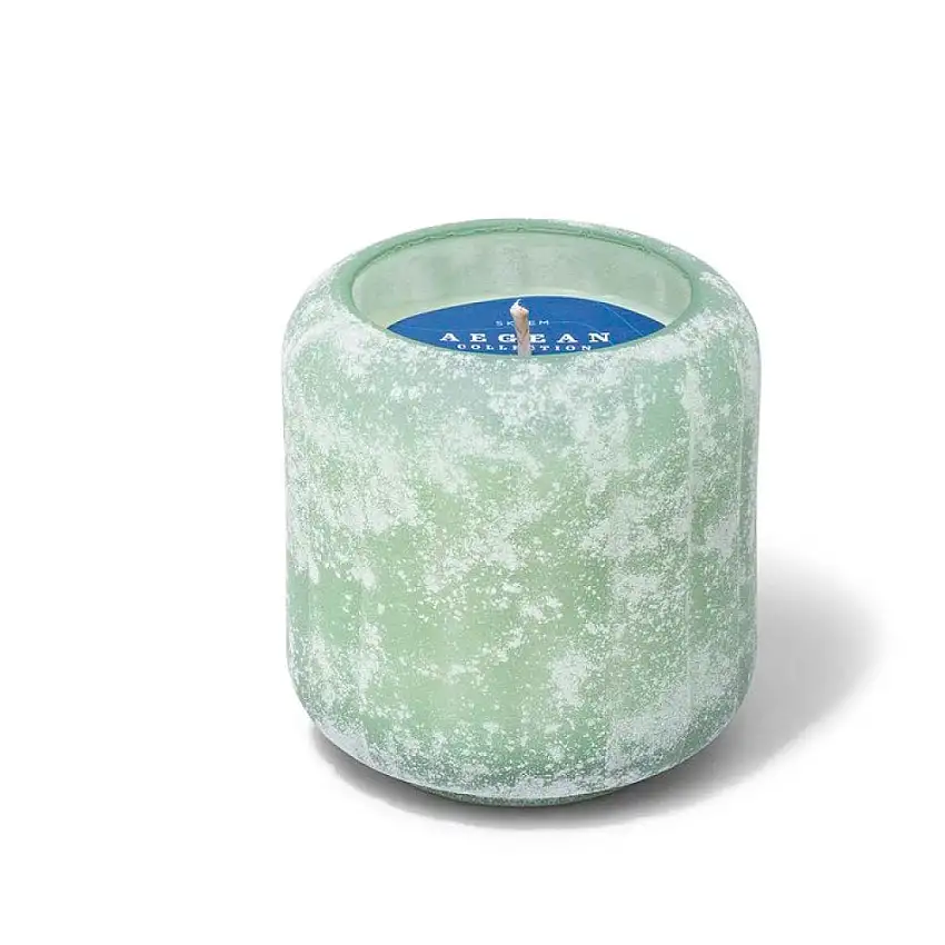 Sea Foam Anemone Stacking Candle - Olive & Sage