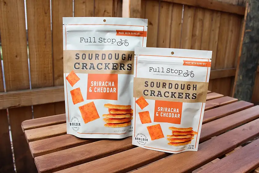 Sriracha & Cheddar Sourdough Crackers