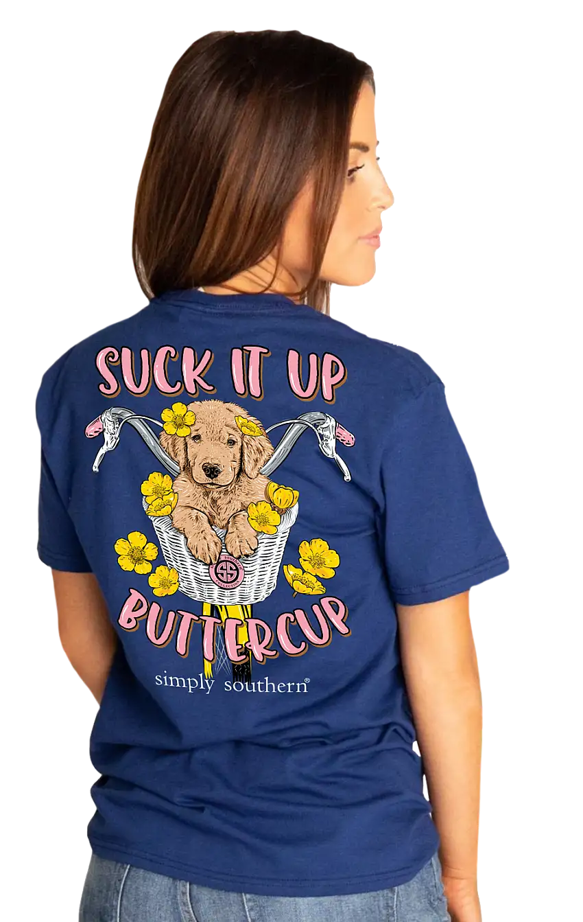 Suck It Up Buttercup- Blue - Large