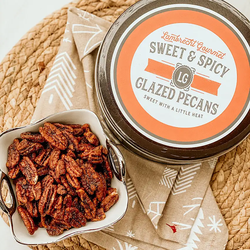 Sweet & Spicy Glazed Pecans