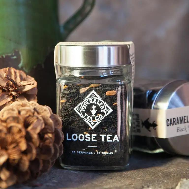 Caramel Apple Pie Glass Jar of Loose Leaf Tea - 30 Servings