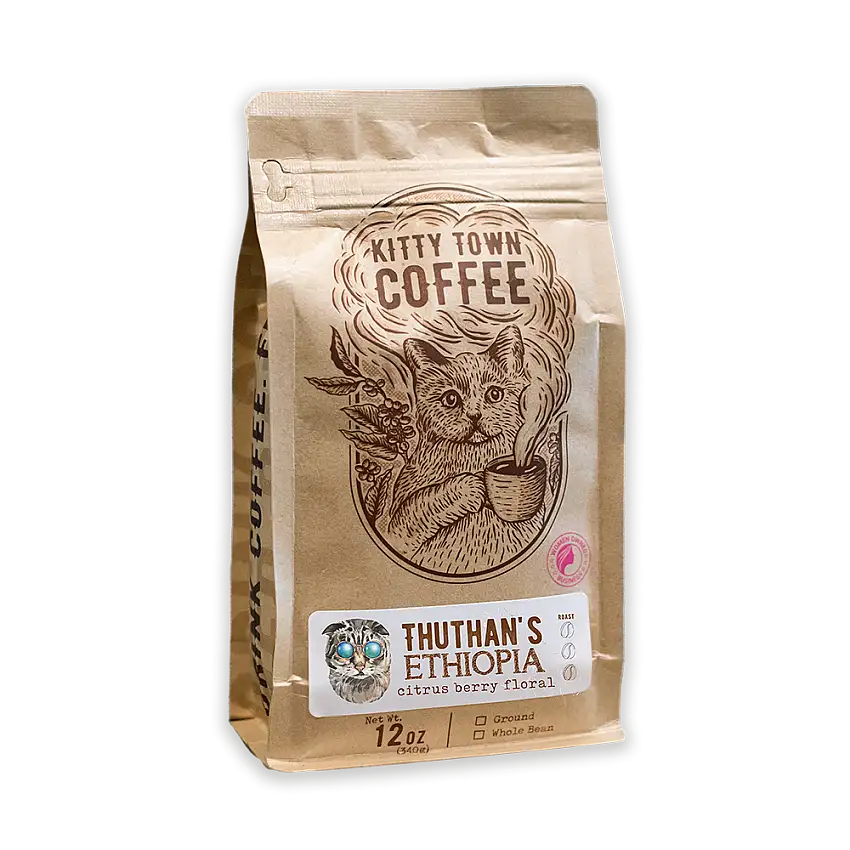 Thuthan's Ethiopia Sidamo: Light Roast Natural Process