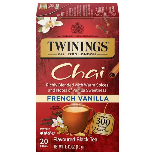 Twinings French Vanilla Chai Tea Bags 20ct.