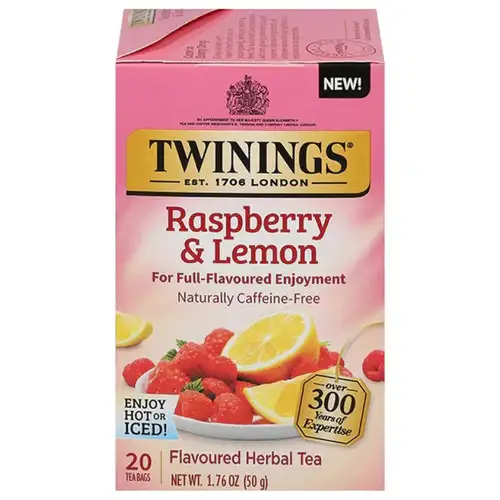 Twinings Raspberry & Lemon Herbal Tea Bags 20ct.