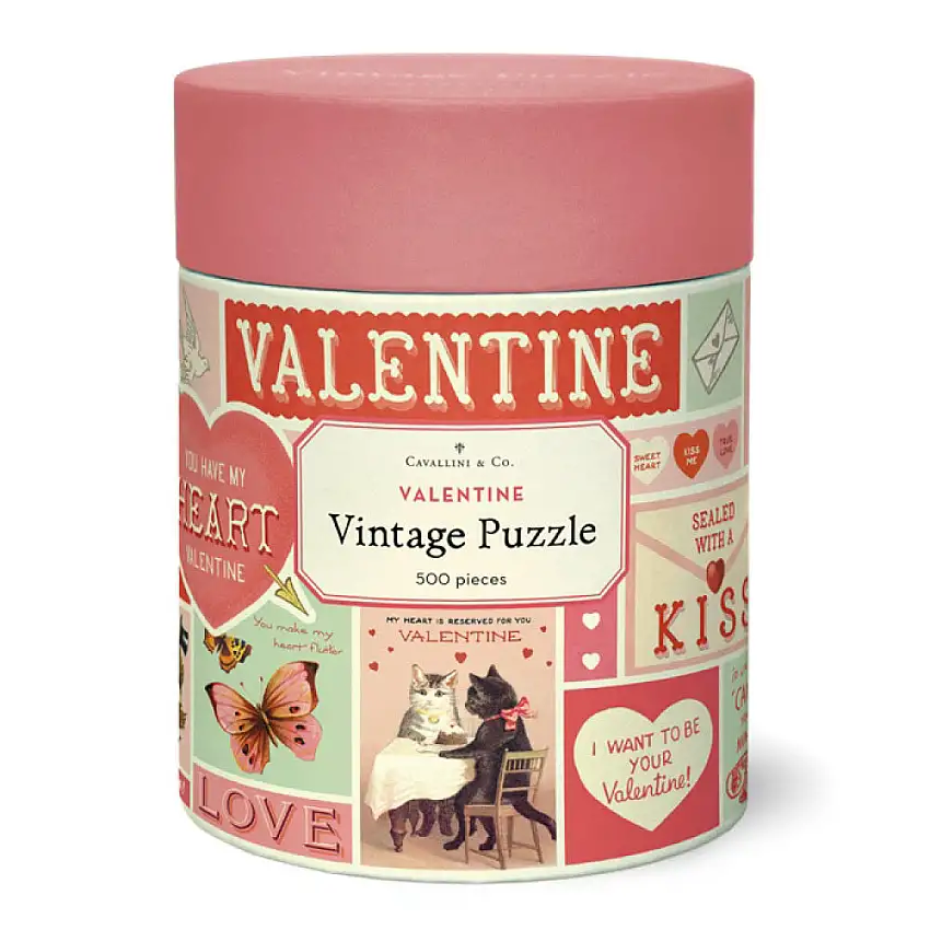 Vintage Valentine 500-Piece Puzzle