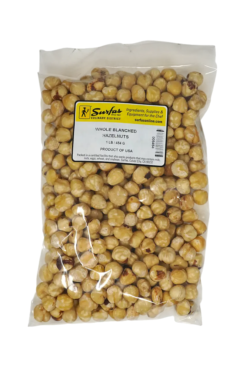 Whole Blanched Hazelnuts 1lbs