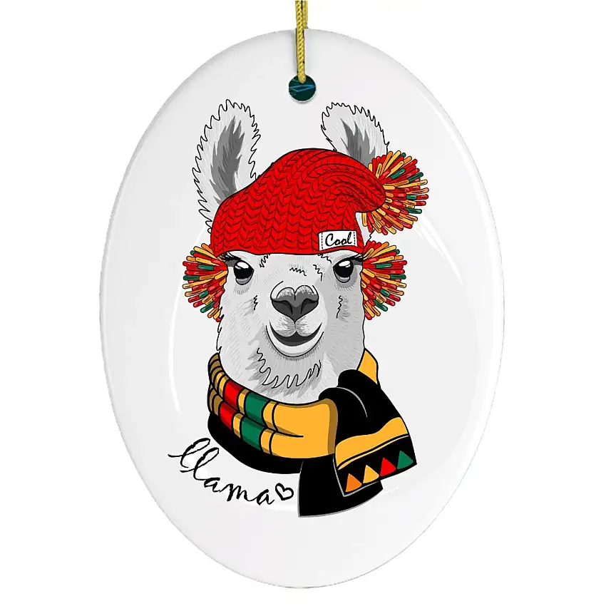 Winter Llama Ornament