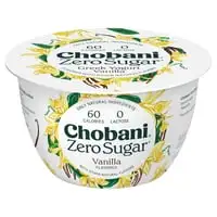 Chobani, Yogurt, Greek, Nonfat, Zero Sugar, Vanilla Flavored