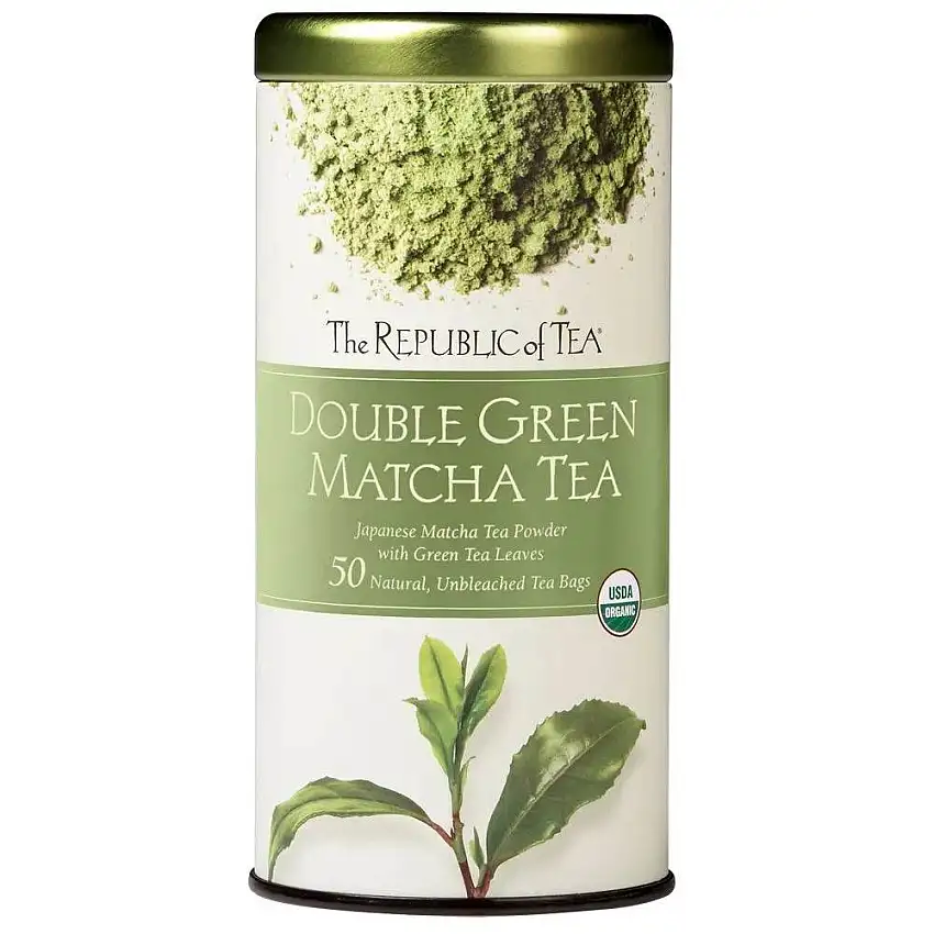 Republic of Tea - Green Tea - Double Green Matcha Tea (50)