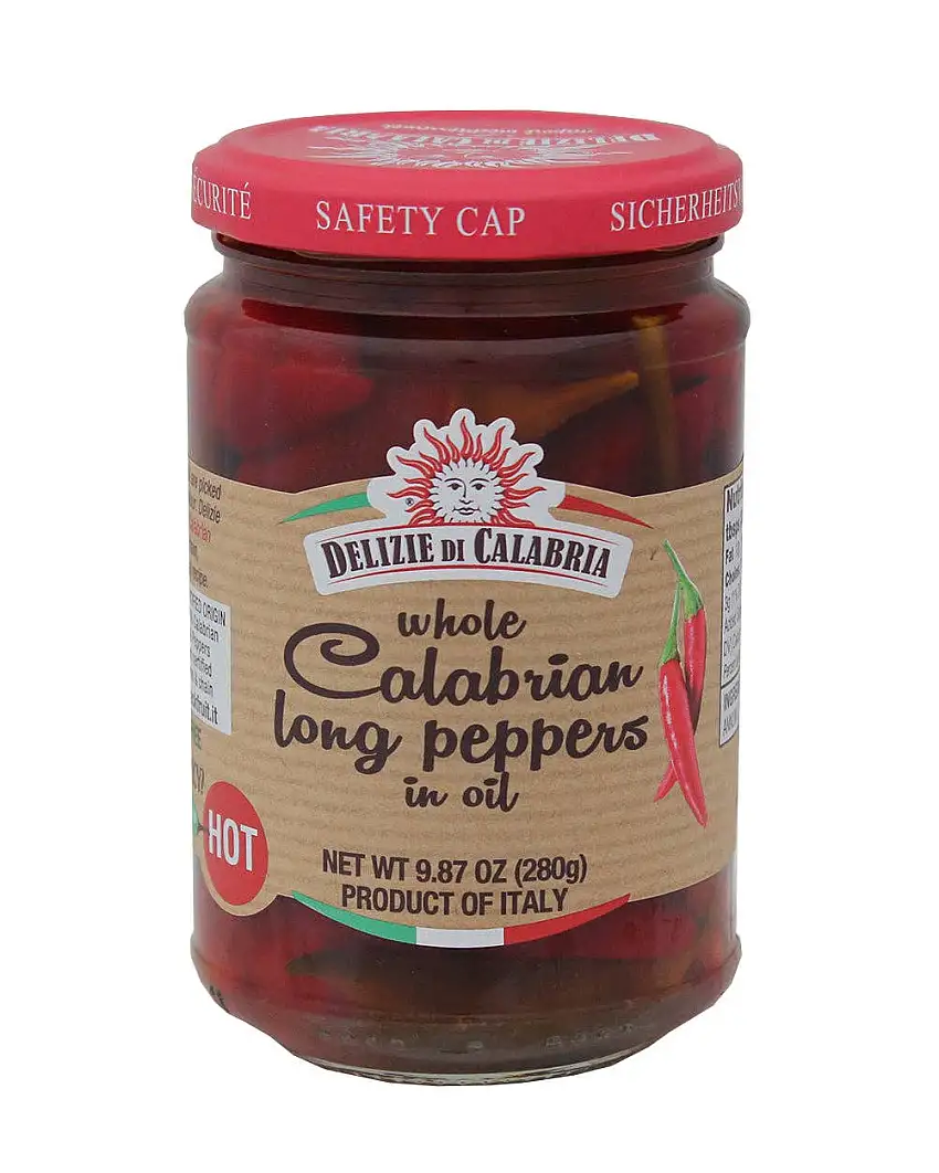 Calabrian Long Peppers in Oil - Whole