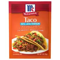McCormick, 30% Less Sodium Taco Seasoning Mix