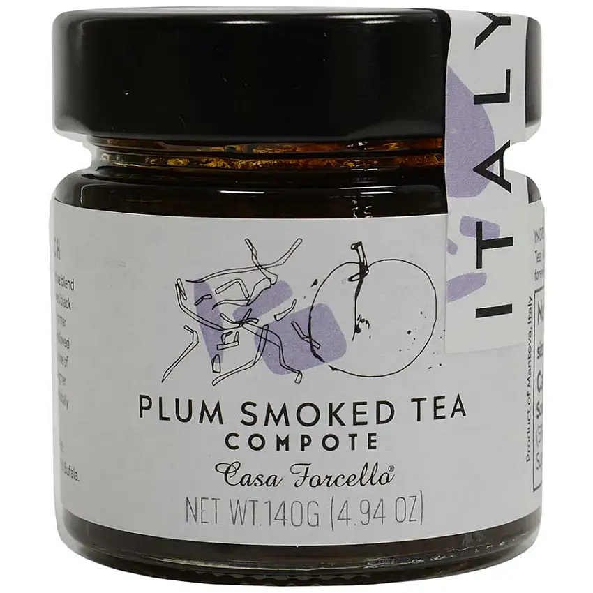 Plum Smoked Tea Compote