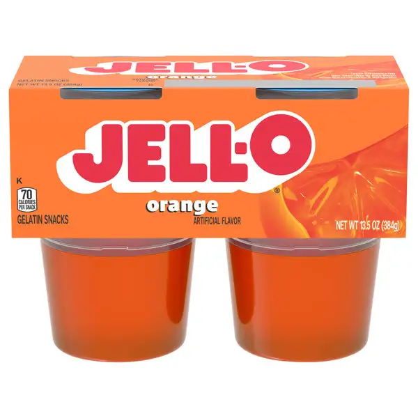 Jell-O, Gelatin Snacks, Orange