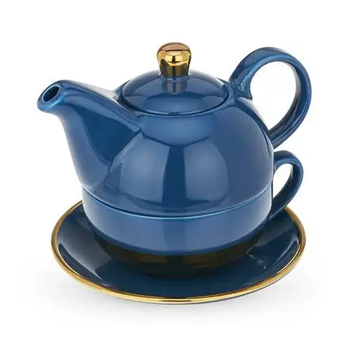 Addison Dark Blue Teapot and S