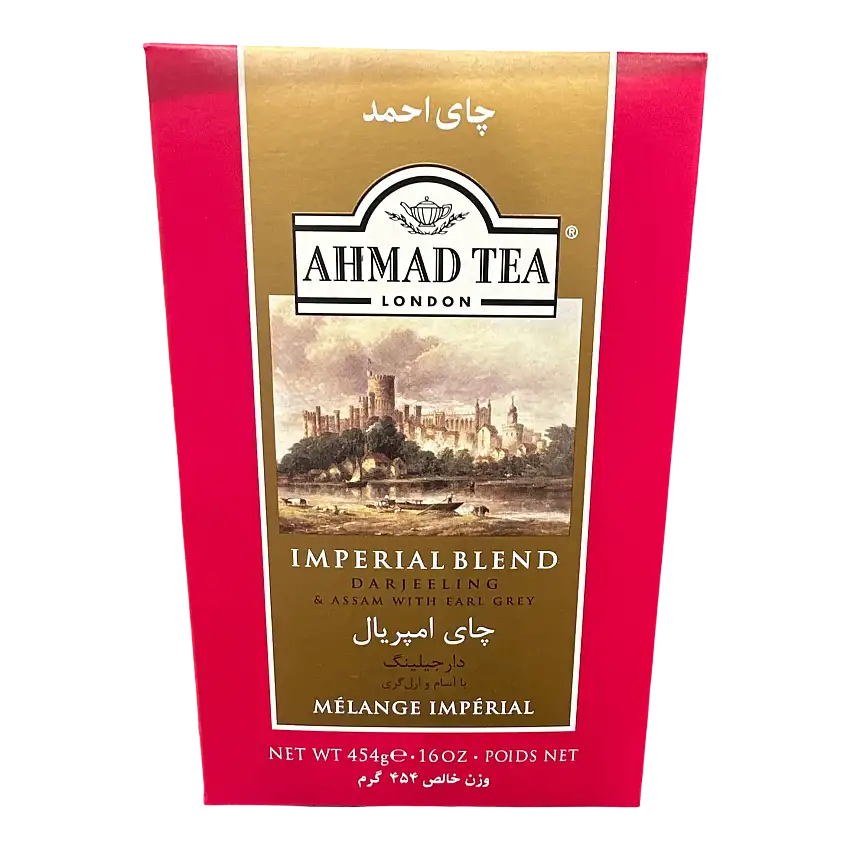 Ahmad Tea London Darjeeling & Assam With Earl Grey Imperial Blend Tea, 16 oz