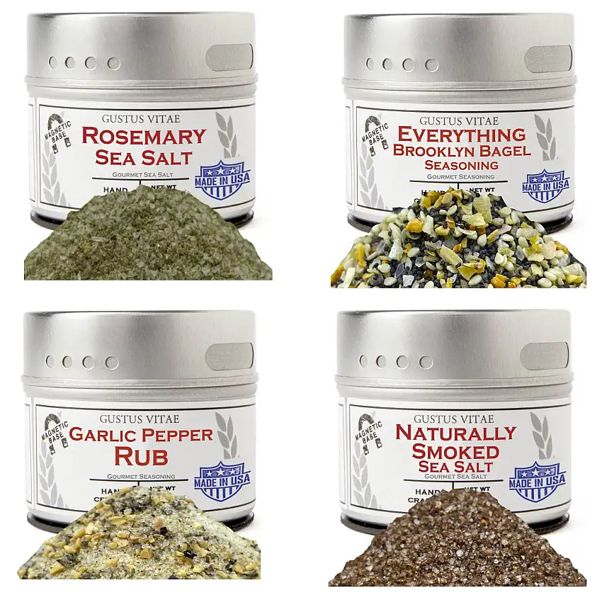 Essential Summer Spices & Sea Salts Pantry Upgrade | Set of 4