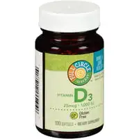 Full Circle Market, Vitamin D3 25 Mcg 1,000 Iu Supports Strong Bones & Teeth Dietary Supplement Softgels