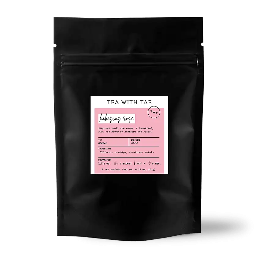 Hibiscus Rose 5ct. Pouch