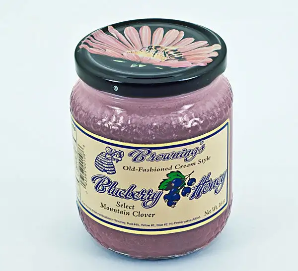 Browning's Old-Fashioned Cream Style Blueberry Honey 16 oz