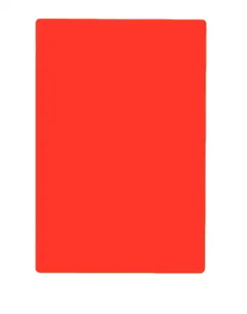 Red Rectangular Cutting Board Poly - 12" x 18"