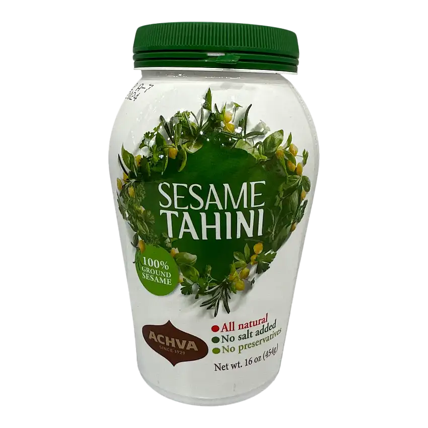 Achva 100% Ground Sesame Tahini, 16 oz