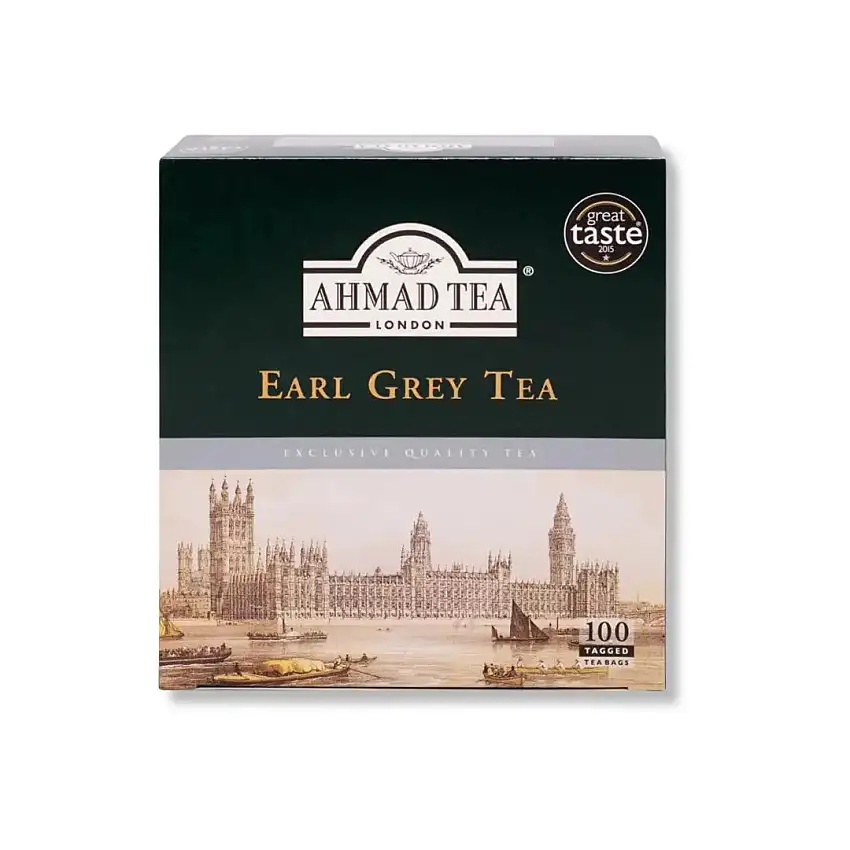 Ahmad Tea London Earl Grey Sealed Tea Bags, 100 ct