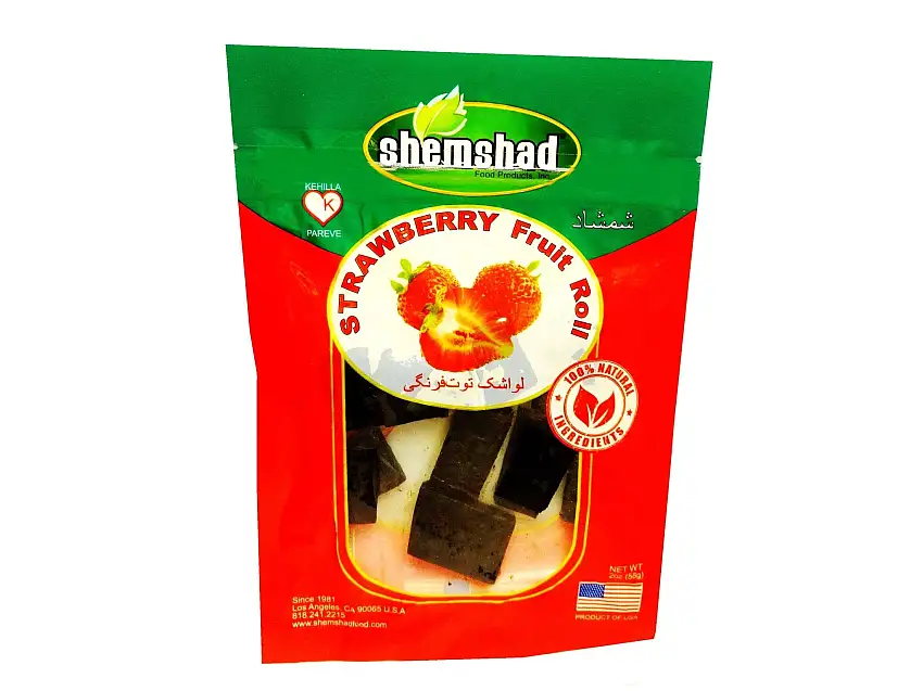 Strawberry Fruit Roll (Lavashak e Toot Farangi)