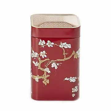 Japanese Style Tea Tin - Red