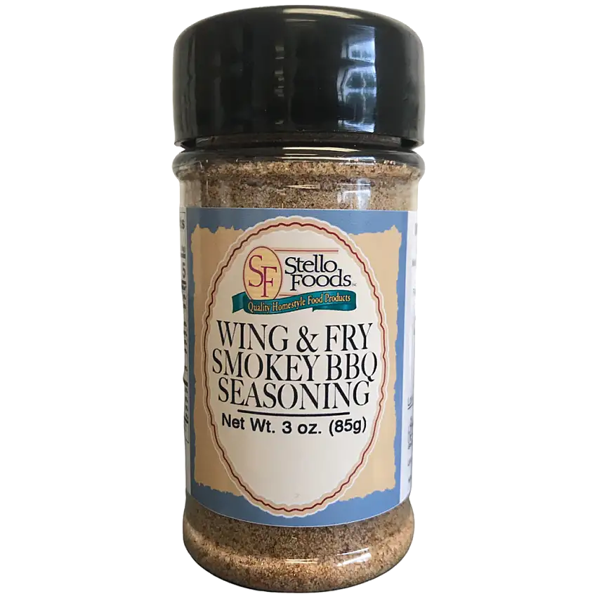 Stello Foods Spices - Wing & Fry Seasoning - Smokey BBQ 3.0 oz