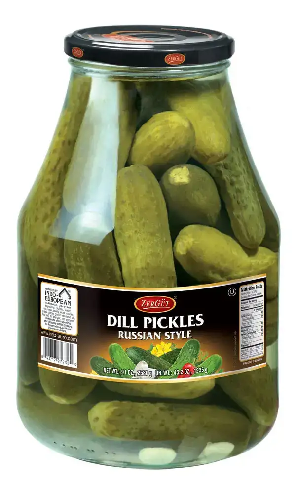 ZerGut Russian Style Dill Pickles, 91 oz