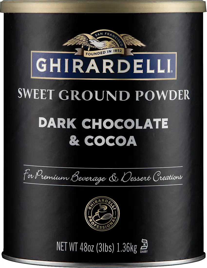 Ghirardelli Dark Chocolate & Cocoa - Sweet Ground Powder 3 lb. Can(s)